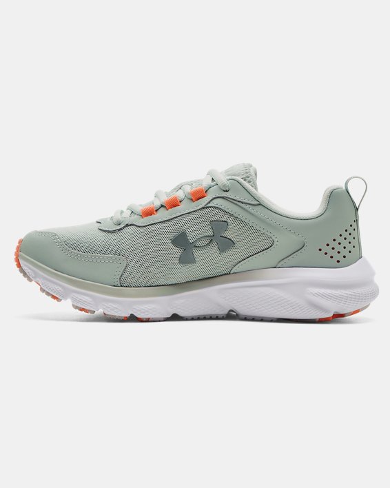 Women's UA Charged Assert 9 Marble Running Shoes, Green, pdpMainDesktop image number 1